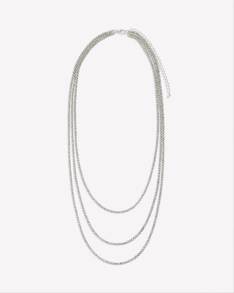 Three-Layer Tennis Necklace