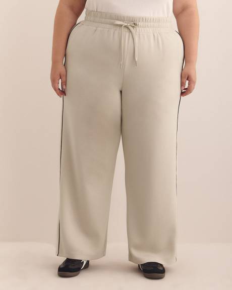 Wide-Leg Scuba Knit Pant - Active Zone