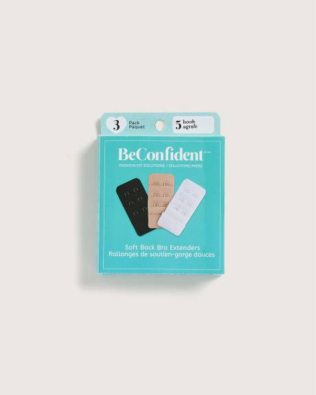 5-Hook Bra Extenders, Pack of 3 - BeConfident