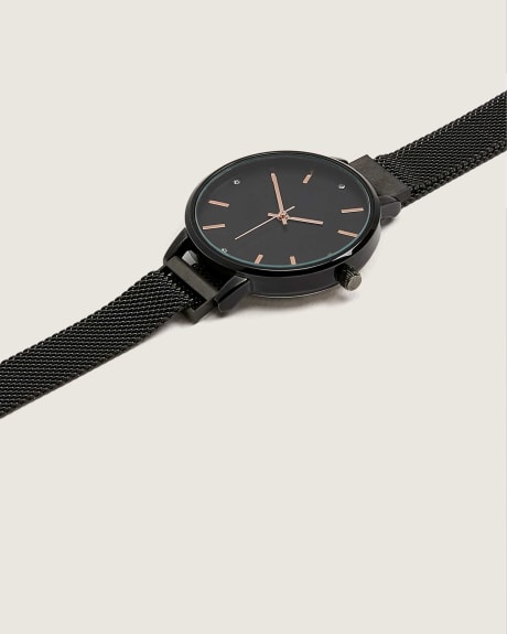 Magnetic Mesh Band Watch With Stones - In Every Story