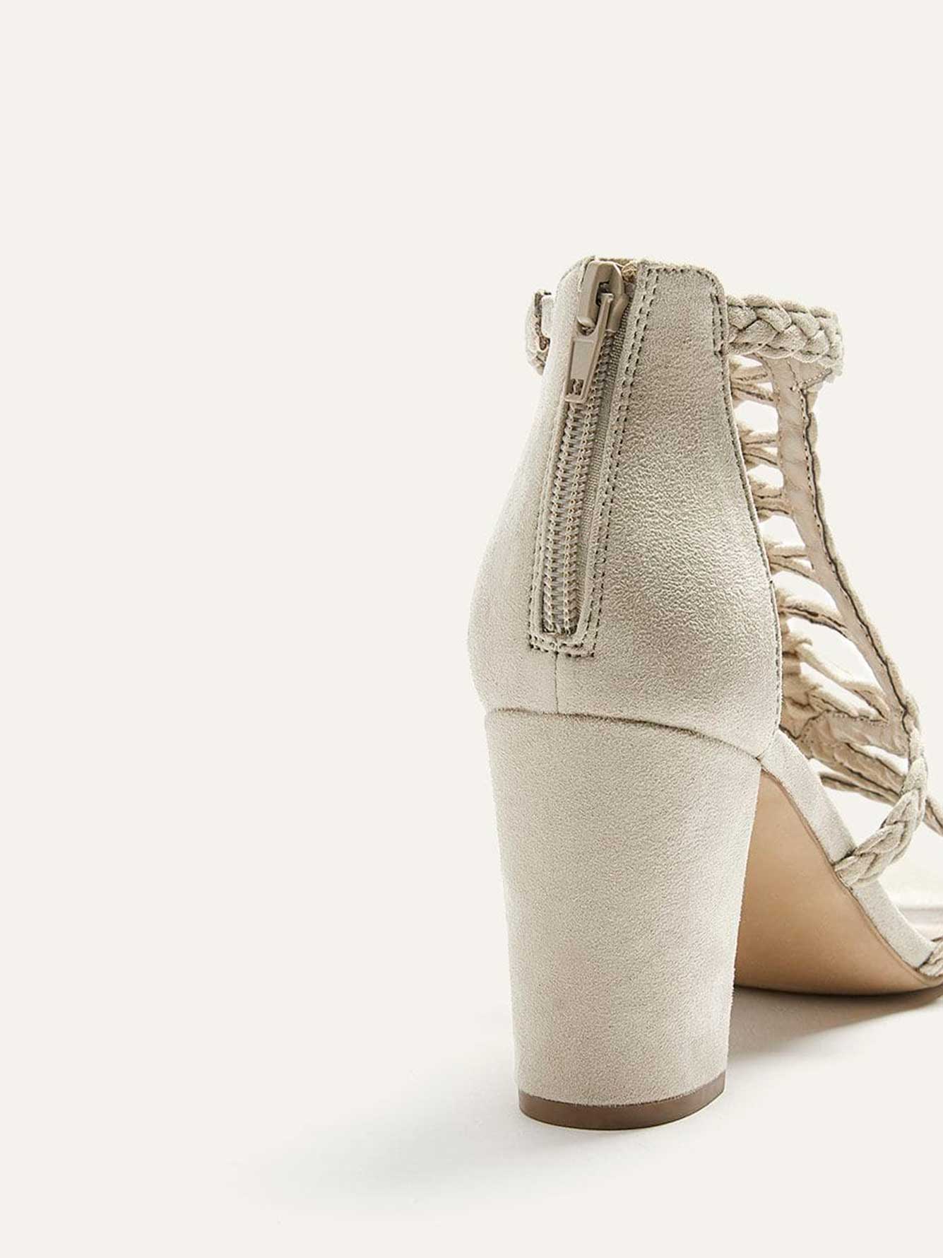 lace block heels