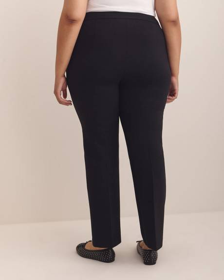 Petite, Black Ponte de Roma Sculpting Straight-Leg Pant