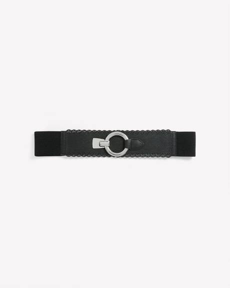Elastic Belt with Scalloped Front