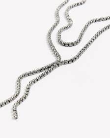 Two-Layer Rhinestone Necklace
