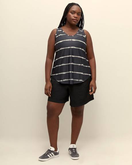 Striped V-Neck Tank Top - Active Zone