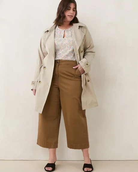 Responsible, Cotton Wide-Leg Crop Pants - In Every Story