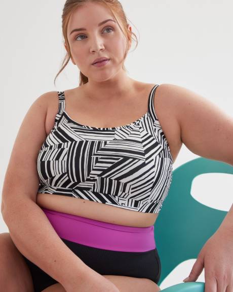 Tankini noir avec bandeau intégré - Active Zone