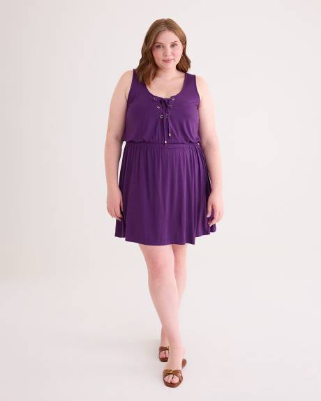Responsible, Solid Slip Dress Cover-Up