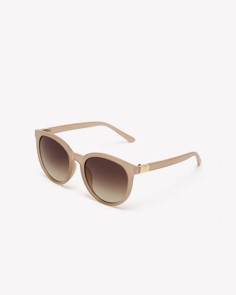 Nude Round Sunglasses