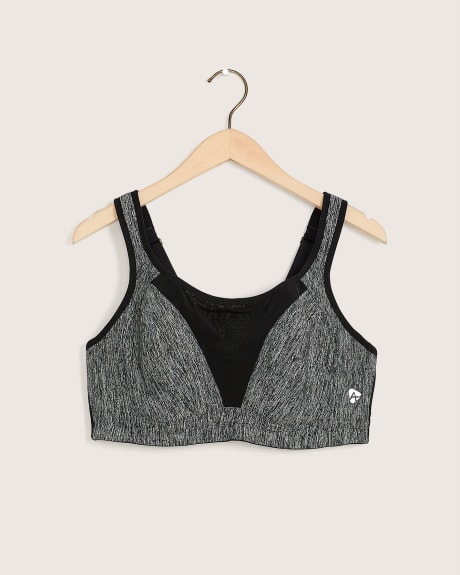 High Support Underwire Sports Bra with Mesh Insert - Active Zone