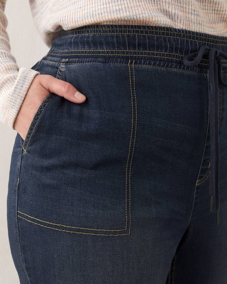Pantalon de jogging en denim extensible, foncé - d/C Jeans