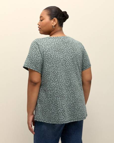 T-shirt imprimé à col rond, coupe galbée - Essentiels PENN.