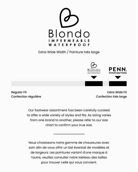 Botte d'hiver Kaylas en suède imperméable, pied très large - Blondo