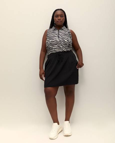 Jupe-short tissée avec bande de taille extensible, tissu responsable - Active Zone