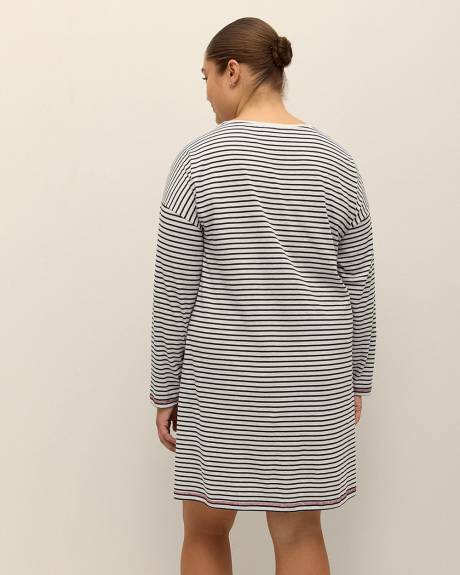 Chemise de nuit de Snoopy avec manches longues - ti Voglio