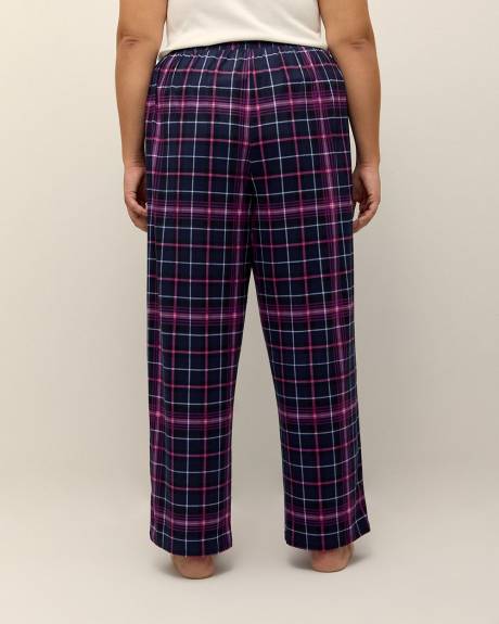 Pantalon de pyjama brossé à carreaux - ti Voglio