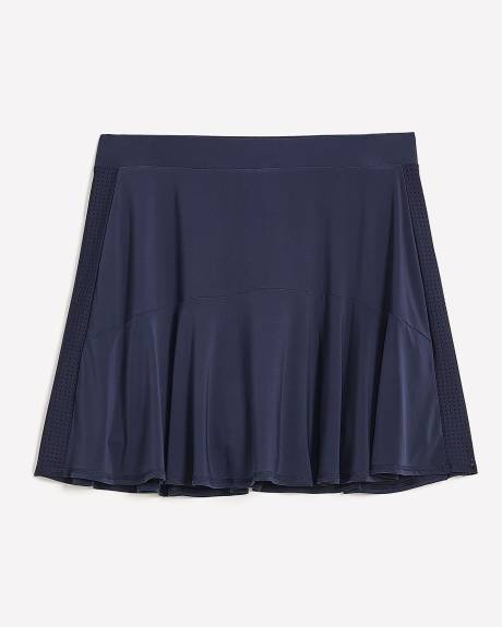 Pull-On Skort with Perforated Side Panels - Active Zone
