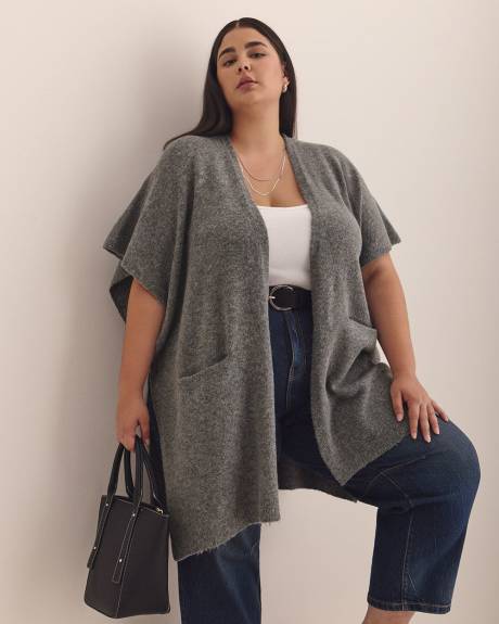 Knitted Cape with Pockets