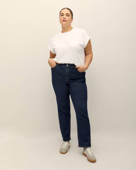 Jean coloré à coupe et jambe droite, tissu responsable - d/C JEANS