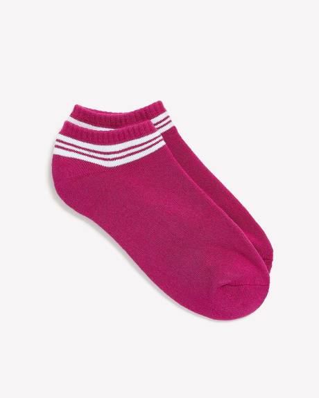 Ankle Socks with Striped Border - Active Zone