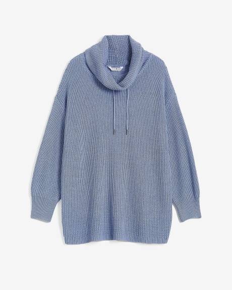 Folded Cowl Neck Sweater - Active Zone