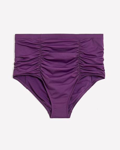 Culotte de maillot taille haute unie