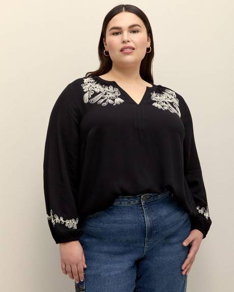 Boho Blouse with Soutache
