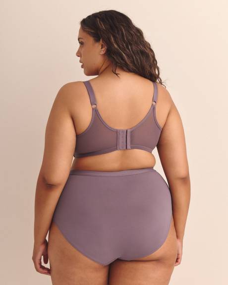 Soutien-gorge violet en maille non doublée, avec armatures - Déesse Collection