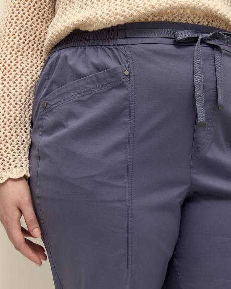 Cotton Tapered-Leg Pant