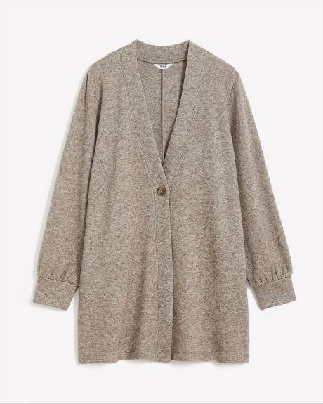 Long-Sleeve Knit Cardigan