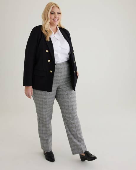 Pantalon ingénieux carreauté à jambe droite - Essentiels PENN.