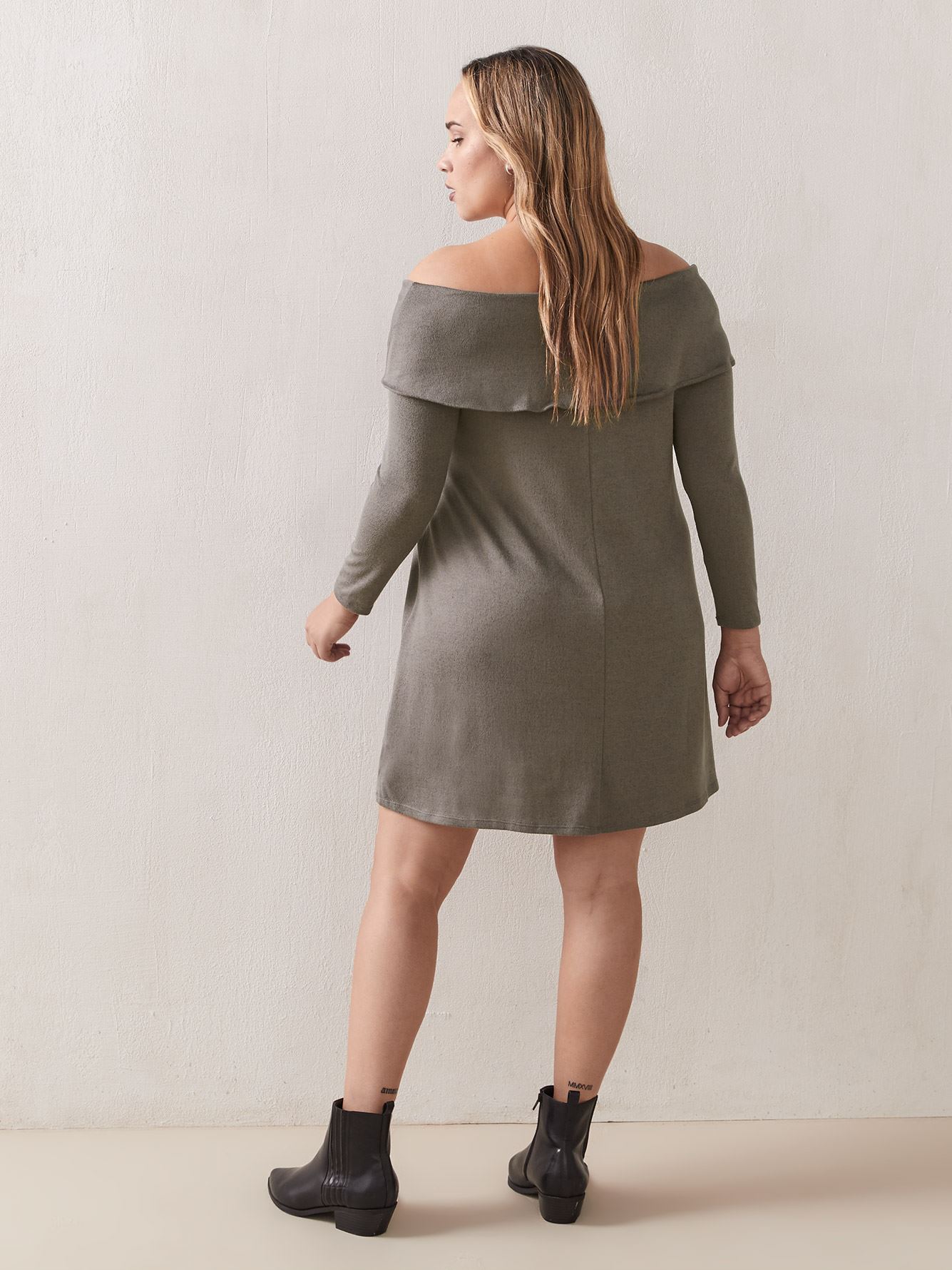 ALine Jersey Dress, Solid Colour Love & Legend Penningtons