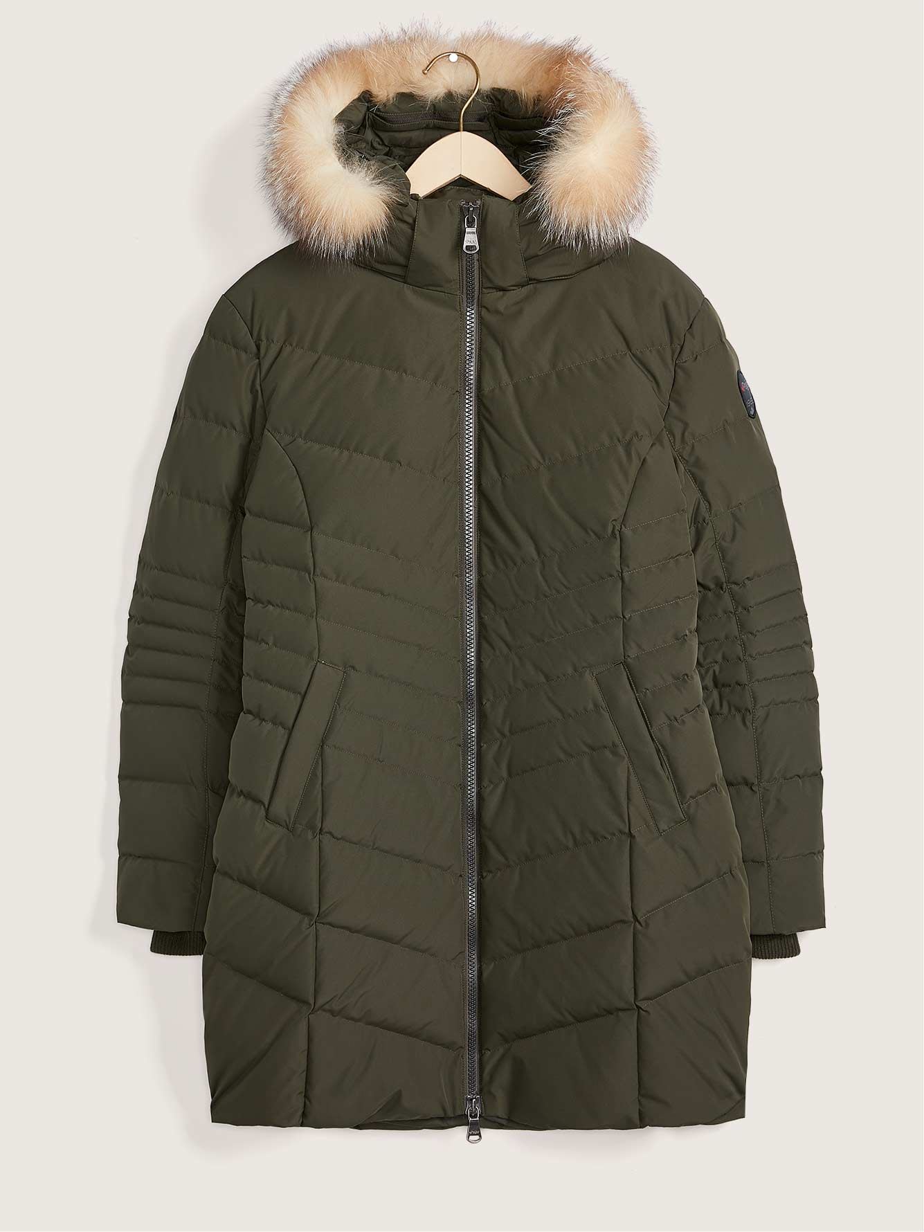 Queens Quilted Coat with Fur Trimmed Hood - Pajar | Penningtons