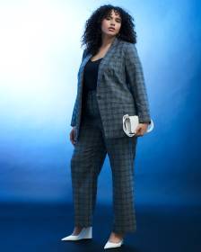 Plaid Wide-Leg Pant - Addition Elle