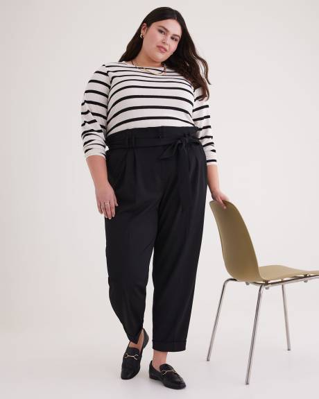 Paper Bag Tapered Pants