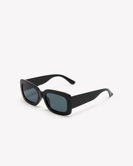 Black Rectangular Sunglasses