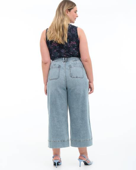 Responsible, Curvy-Fit Wide-Leg Cropped Jeans - Addition Elle
