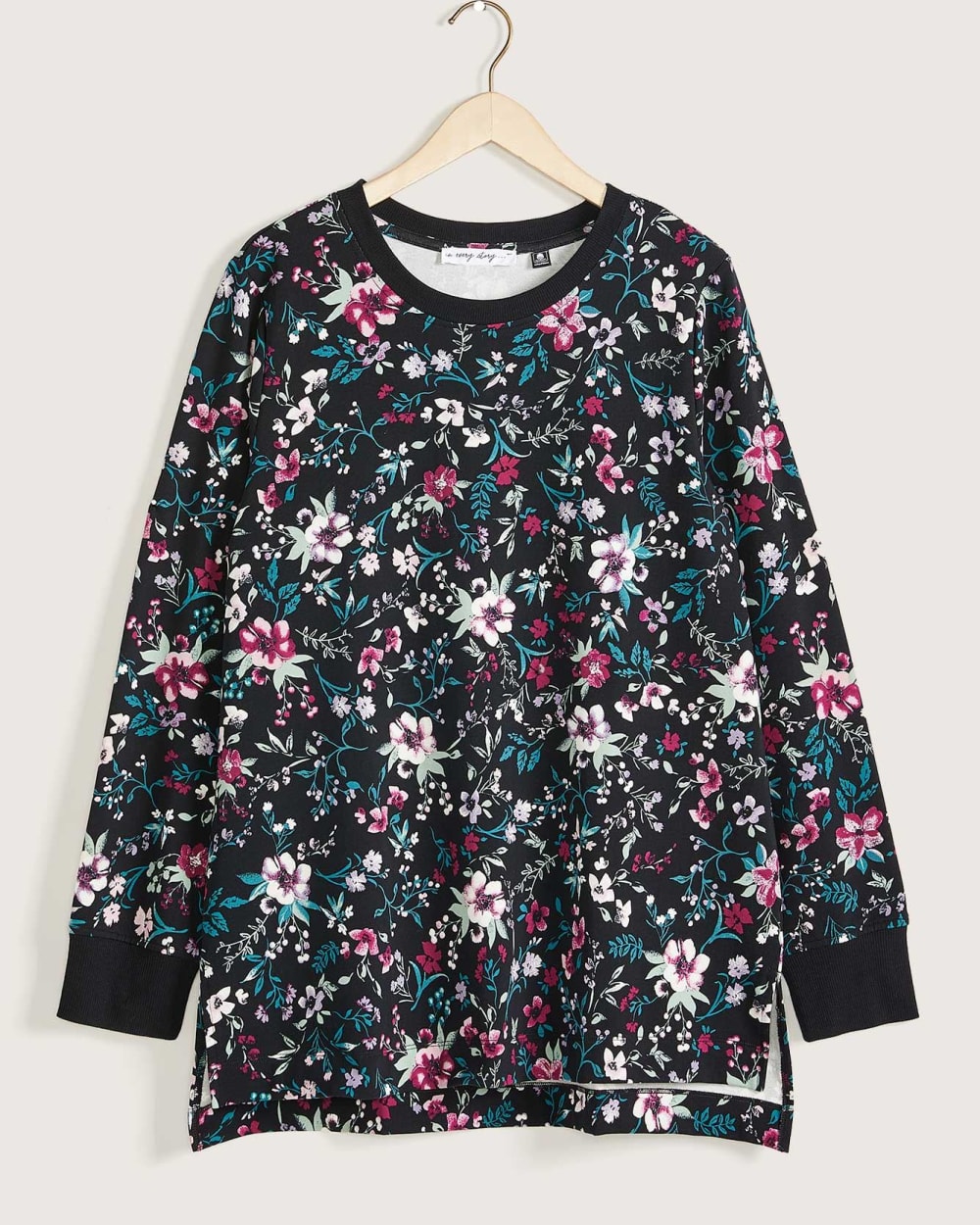 Printed Long-Sleeve French Terry Sweatshirt - In Every Story