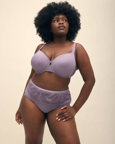 Breathable Underwire T-Shirt Bra with Lace - ti Voglio