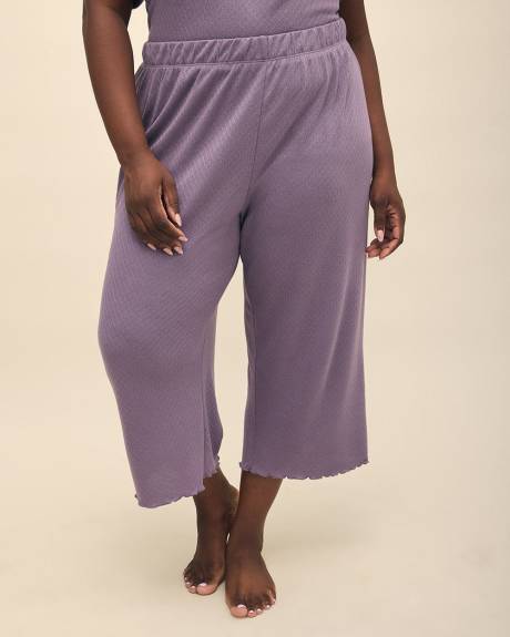 Pantalon de pyjama capri en pointelle - ti Voglio