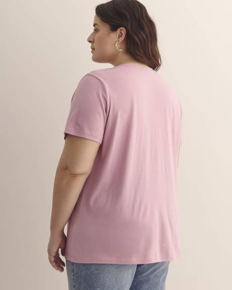 T-shirt col en V, coupe boyfriend - Essentiels PENN.