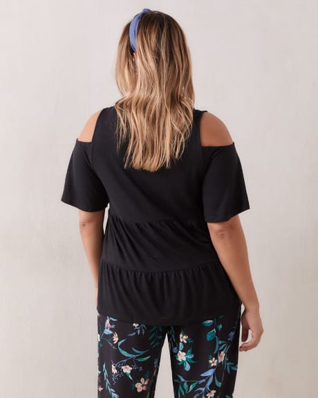 Tiered Cold-Shoulder Top - In Every Story