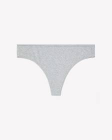 Culotte tanga en m&eacute;lange de coton &agrave; imprim&eacute; de coeurs - ti Voglio