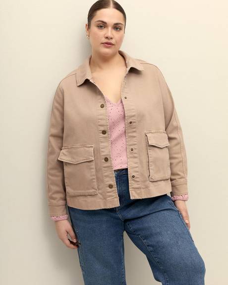 Washed Cotton Utility Jacket