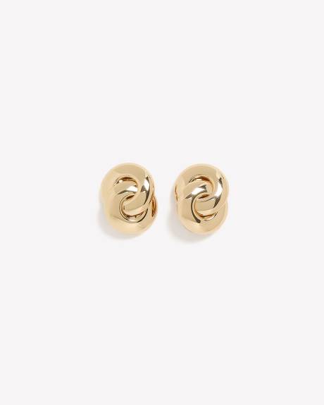 Boucles d'oreilles en noeuds gonflés