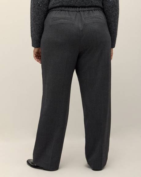 Straight-Leg Lurex Pinstripe Pant