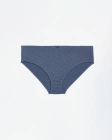 Culotte échancrée en coton à motif de losanges à pois - ti Voglio