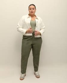 Cotton Tapered-Leg Pant