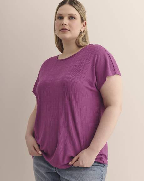 Extended-Sleeve Top with Crisscross Back