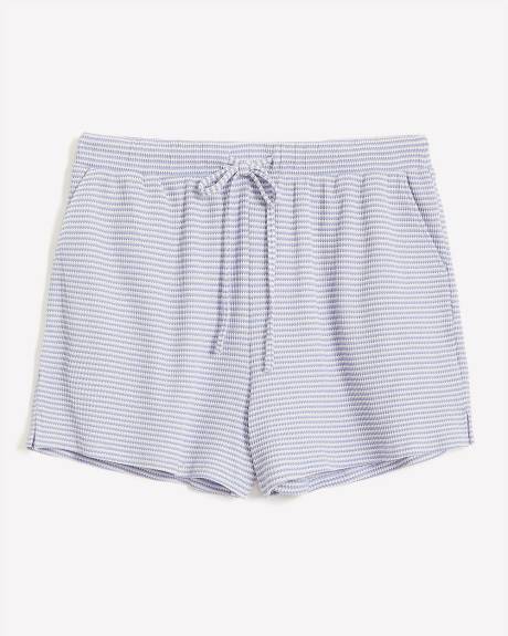 Ribbed Knit Sleep Boxer Short - ti Voglio